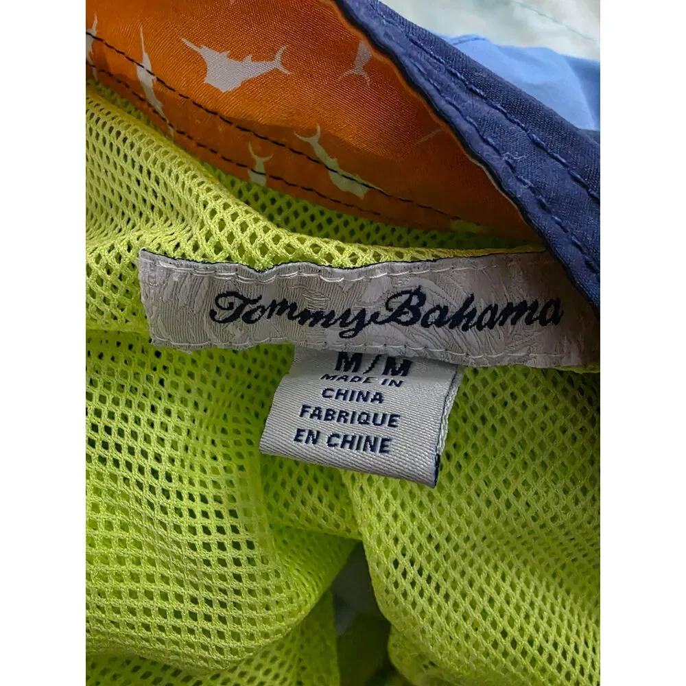 Tommy Bahama Surfer Hula Girls Swim Trunks Blue Ombre Size Medium